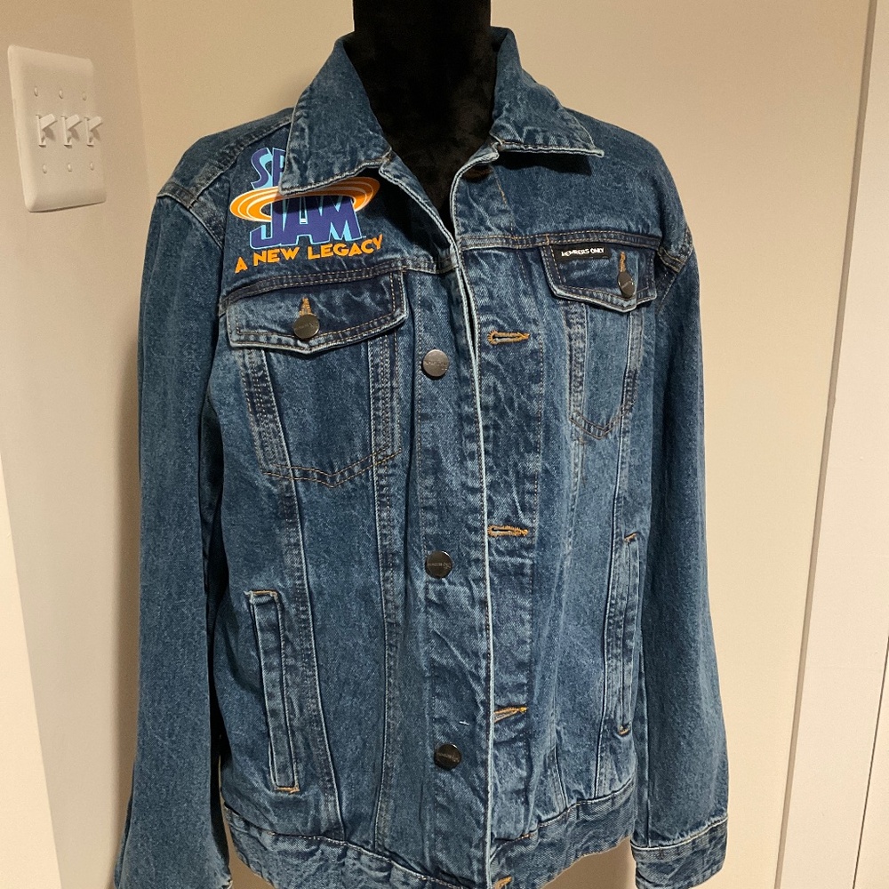 New Unisex Looney Tunes Space Jam Denim.Jacket _ Medium